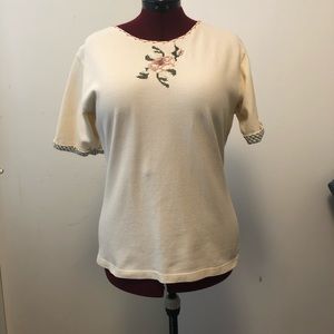 Needlepoint Style Top